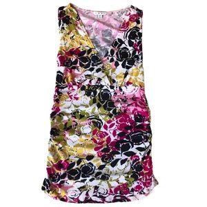 CAbi Sleeveless Floral Top